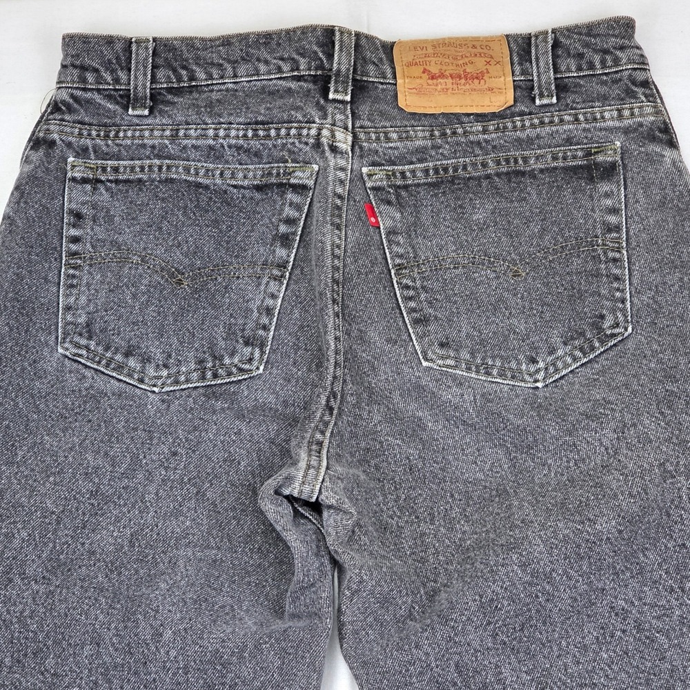 Levi Strauss & Co Mens 550 Jeans Black Wash Relaxed Fit Denim Size 32x30 - Picture 3 of 12